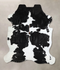 Black and White X-Large Brazilian Cowhide Rug 7'6