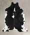 Black and White XX-Large Brazilian Cowhide Rug 8'0