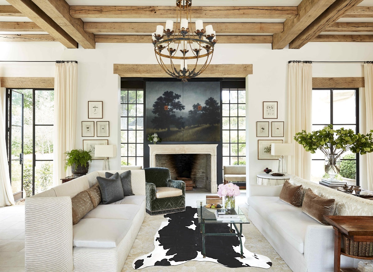 Black and White Cowhide Rug #A41851