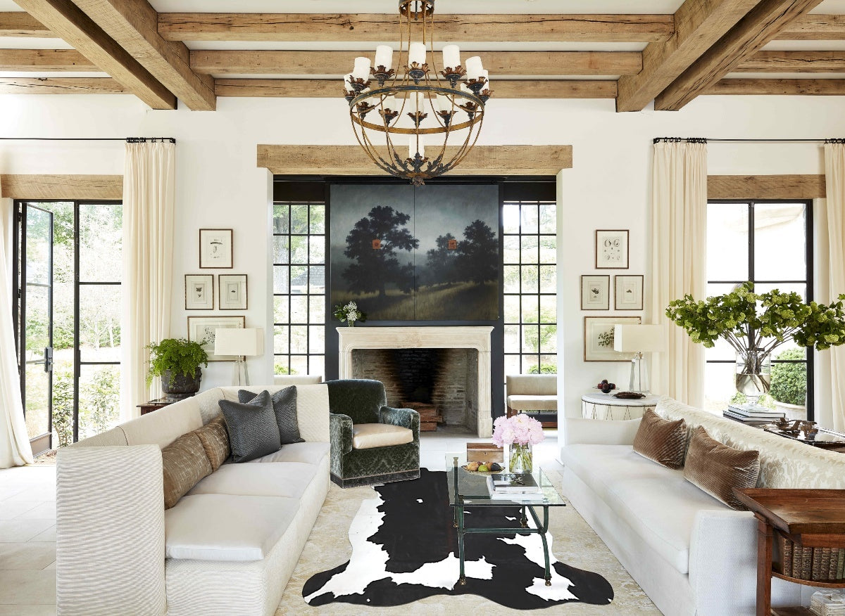 Black and White Cowhide Rug #A41855