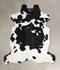 Black and White X-Large Brazilian Cowhide Rug 6'5