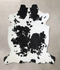 Black and White Large Brazilian Cowhide Rug 6'0