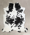 Black and White XX-Large Brazilian Cowhide Rug 7'11