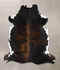 Dark Brindle X-Large Brazilian Cowhide Rug 6'11