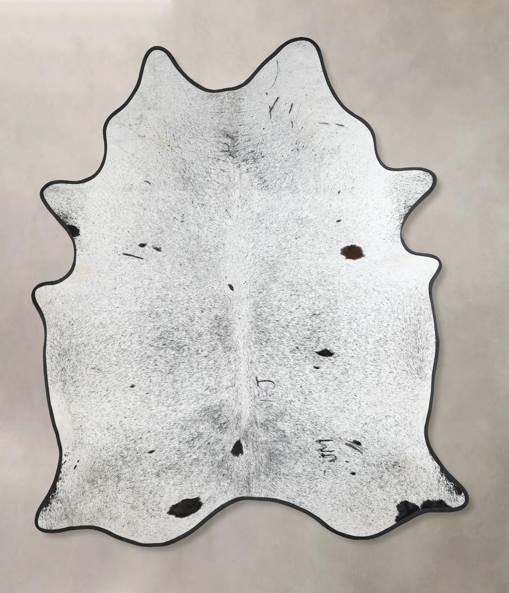 Salt and Pepper Black Cowhide Rug #A41968