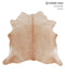 Beige X-Large Brazilian Cowhide Rug 6'2