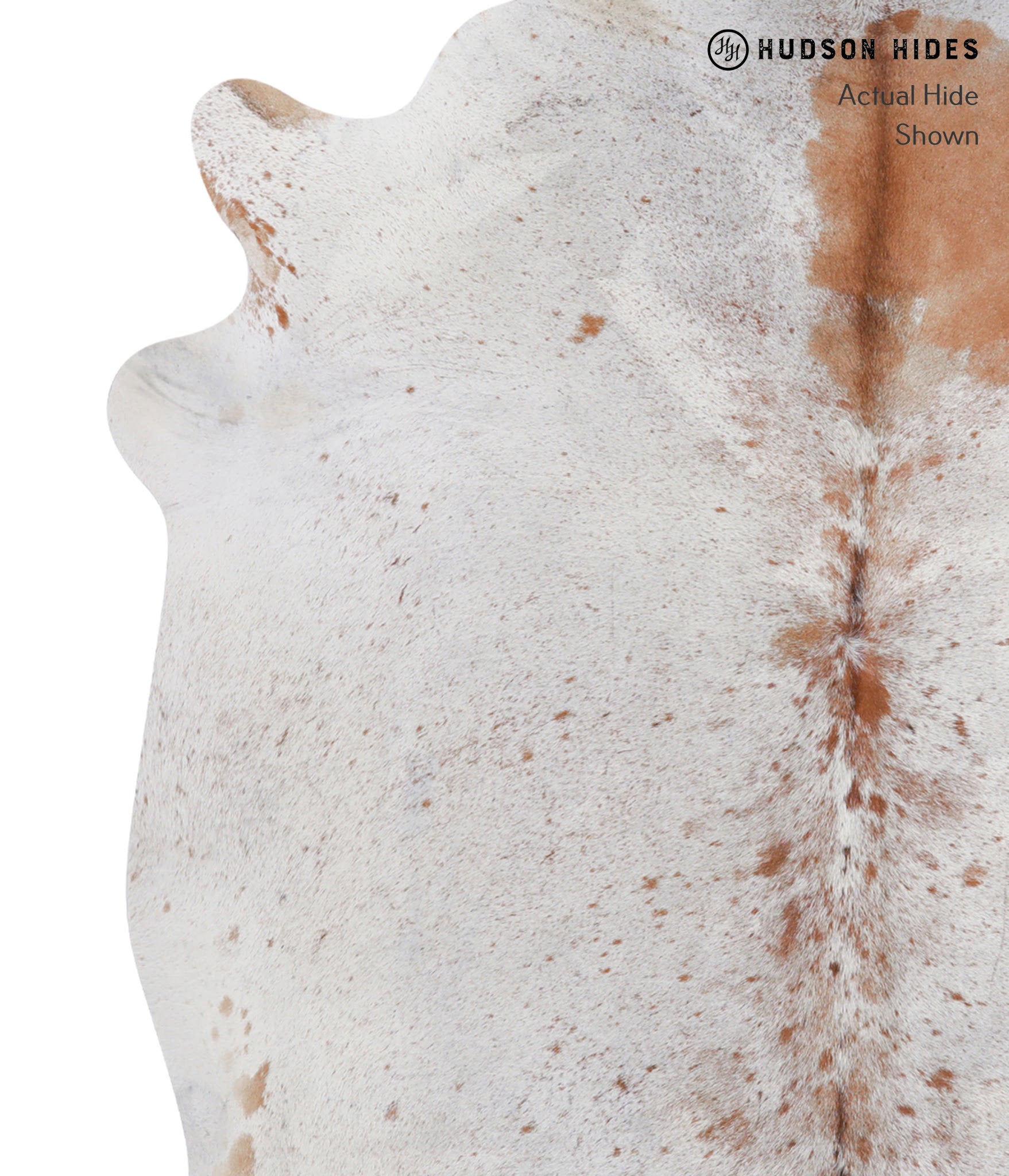 Salt and Pepper Brown Cowhide Rug #A4651