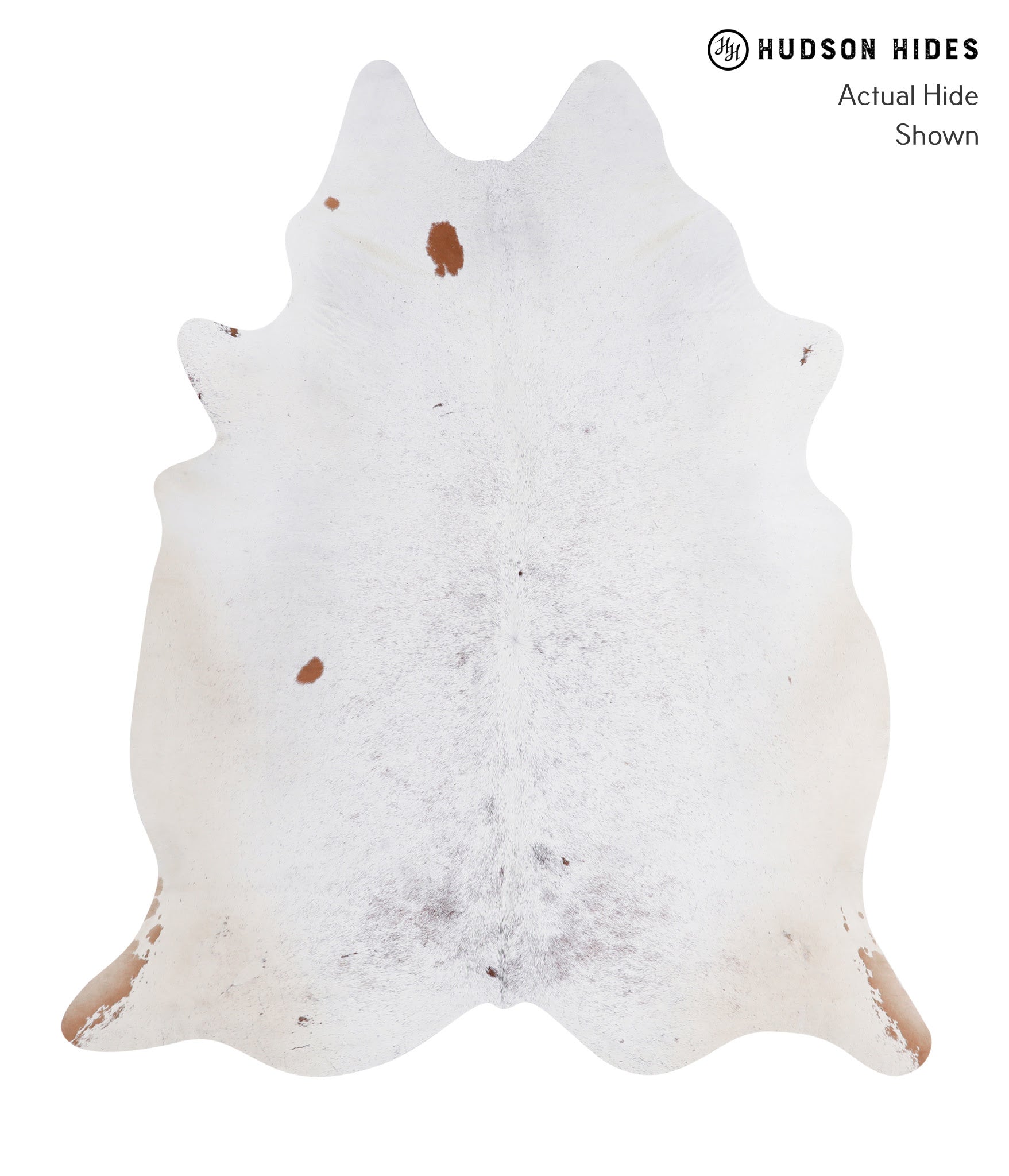 Salt and Pepper Brown Cowhide Rug #A4692