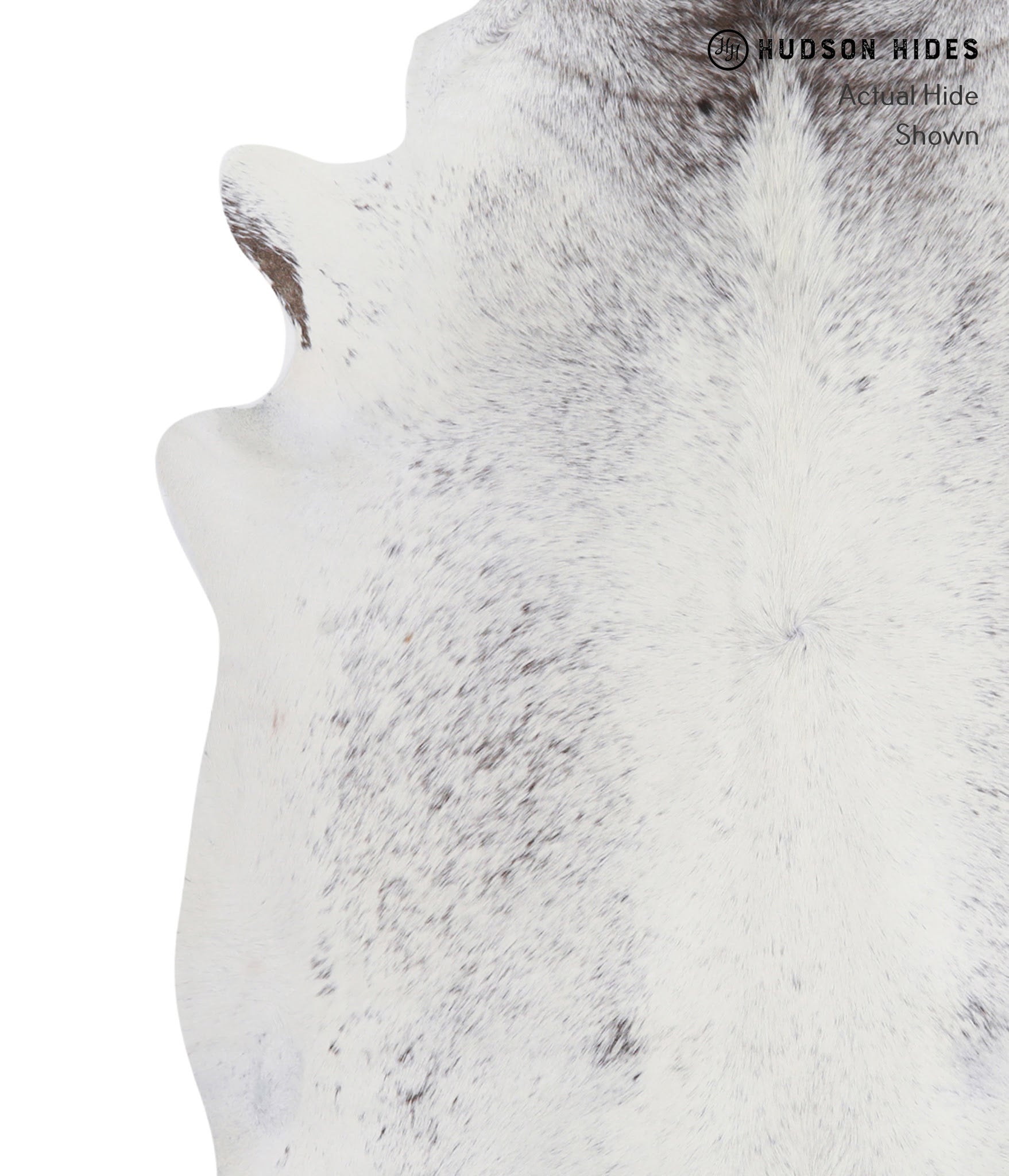 Salt and Pepper Black Cowhide Rug #A4707