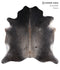 Dark Grey X-Large Brazilian Cowhide Rug 6'8