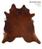 Medium Brindle XX-Large Brazilian Cowhide Rug 7'6