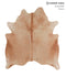 Solid Brown X-Large Brazilian Cowhide Rug 6'10