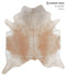 Light Caramel X-Large Brazilian Cowhide Rug 7'4