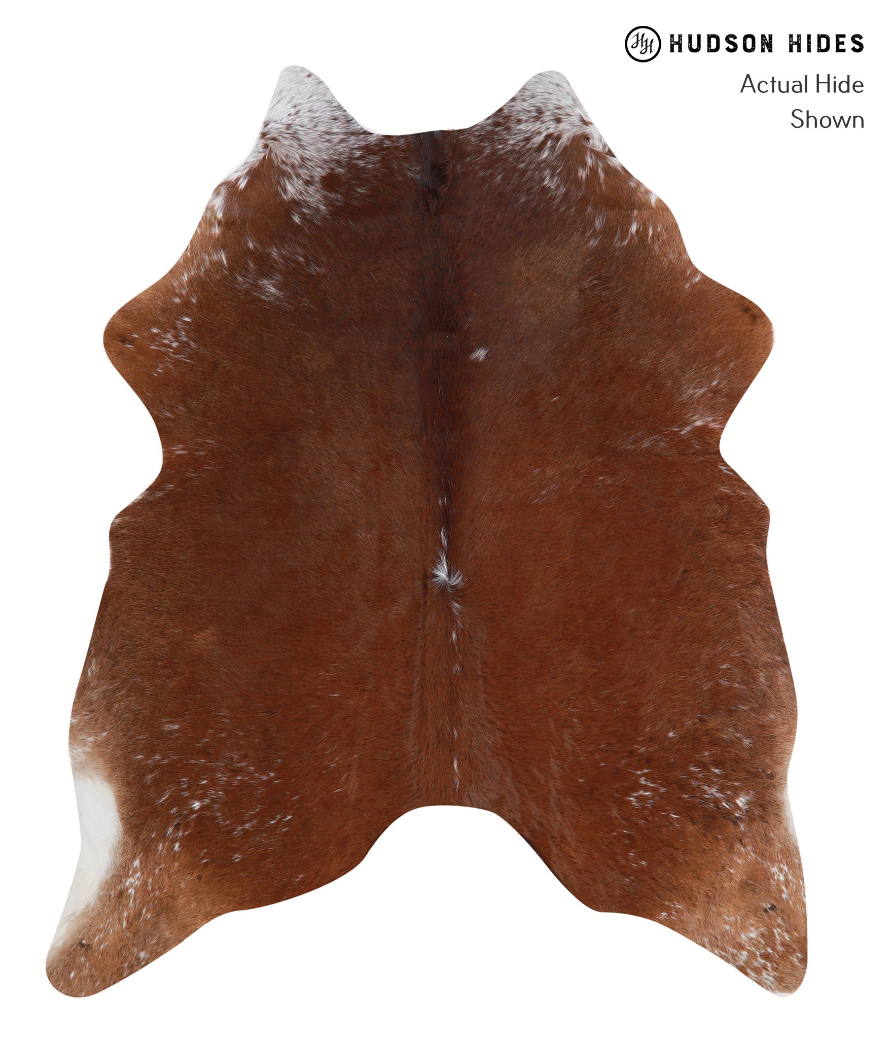 Salt and Pepper Brown Cowhide Rug #A4868