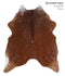 Salt and Pepper Brown Large Brazilian Cowhide Rug 6'9