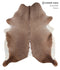 Taupe X-Large Brazilian Cowhide Rug 7'2