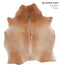 Solid Brown Large Brazilian Cowhide Rug 6'3