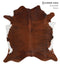 Medium Brindle X-Large Brazilian Cowhide Rug 6'9