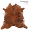 Medium Brindle X-Large Brazilian Cowhide Rug 6'5