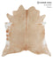 Beige X-Large Brazilian Cowhide Rug 7'1