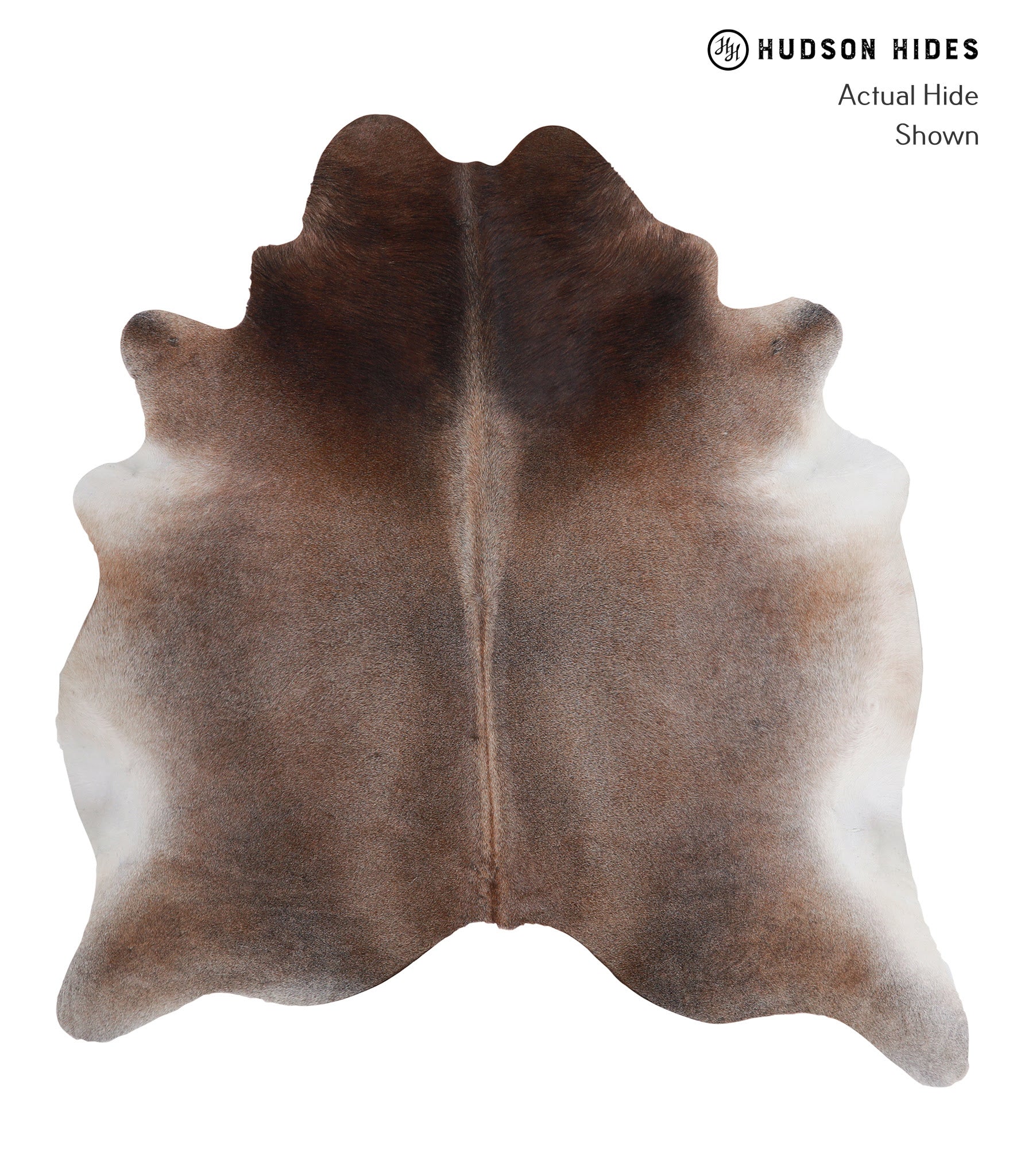 Grey with Beige Cowhide Rug #A5130