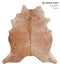 Light Caramel X-Large Brazilian Cowhide Rug 6'11