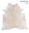 Beige XX-Large Brazilian Cowhide Rug 7'4