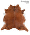 Medium Brindle XX-Large Brazilian Cowhide Rug 7'1