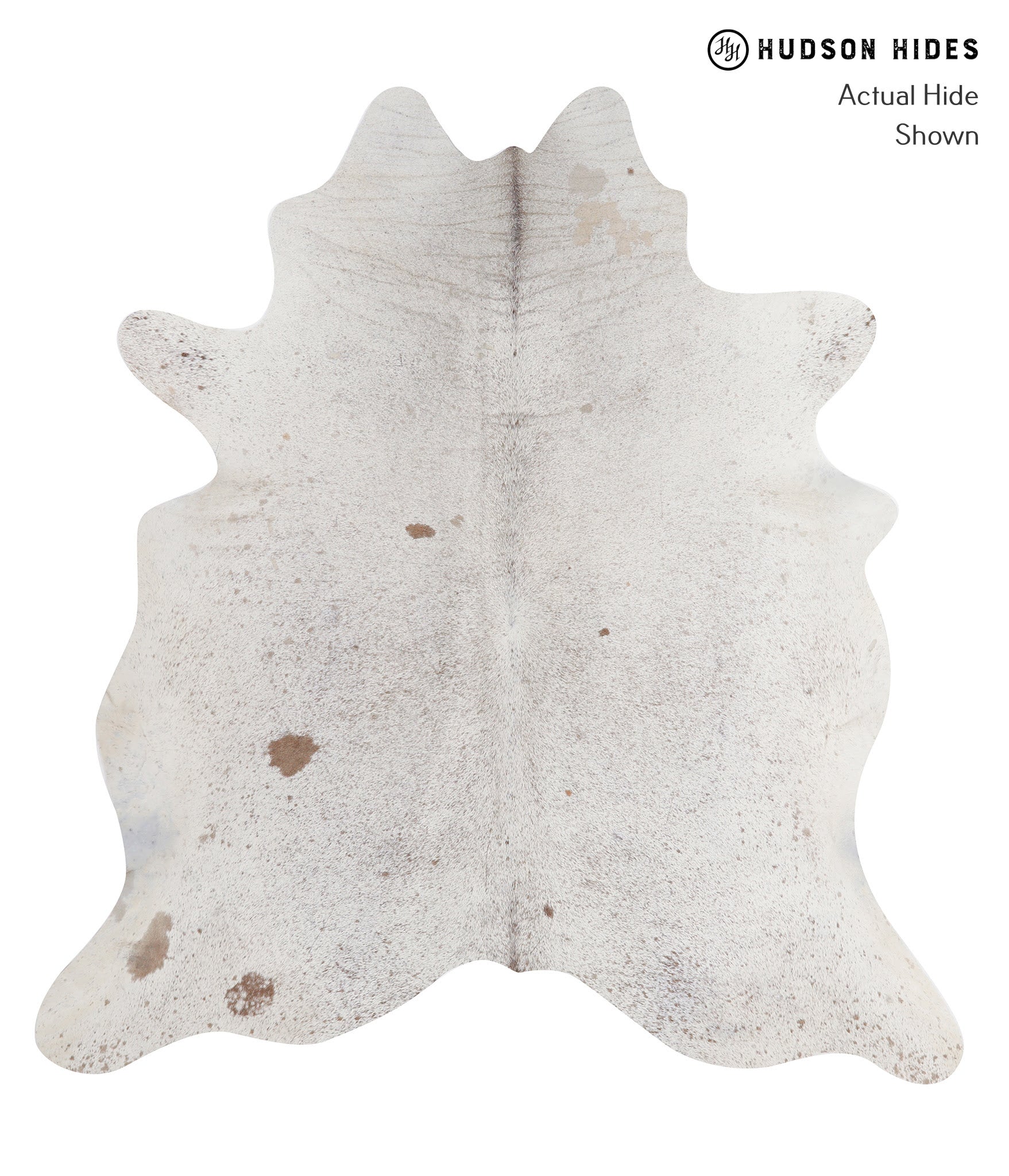 Salt and Pepper Brown Cowhide Rug #A5538