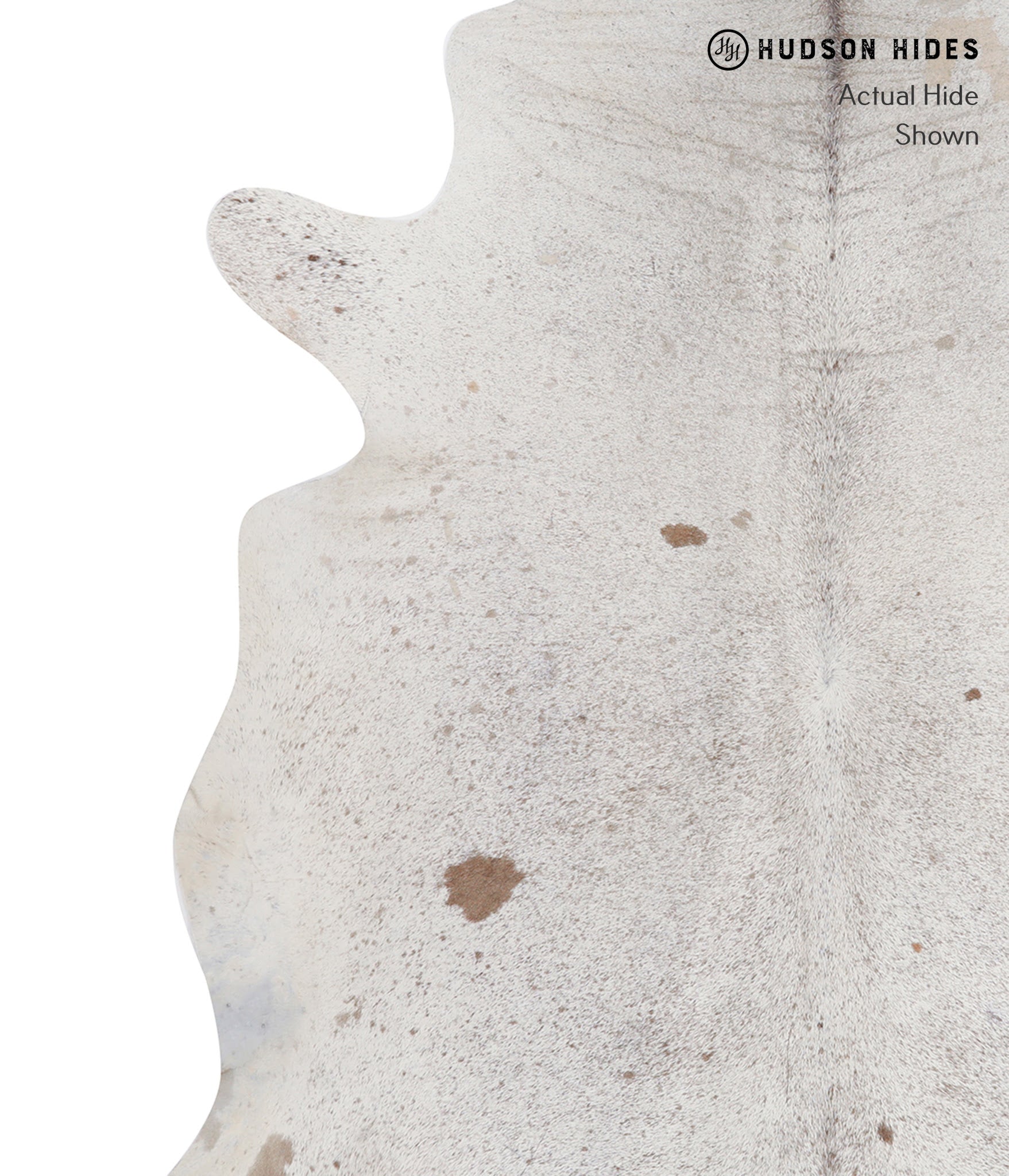 Salt and Pepper Brown Cowhide Rug #A5538