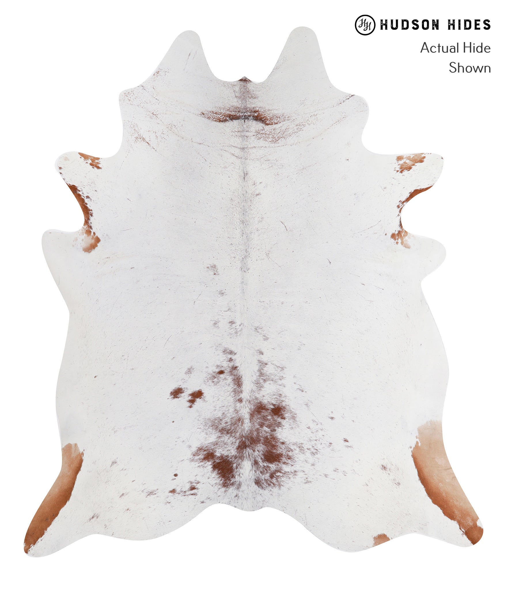 Salt and Pepper Brown Cowhide Rug #A5551