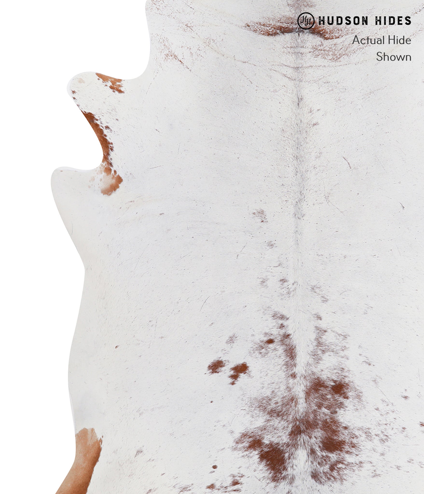 Salt and Pepper Brown Cowhide Rug #A5551