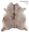 Taupe X-Large Brazilian Cowhide Rug 7'1