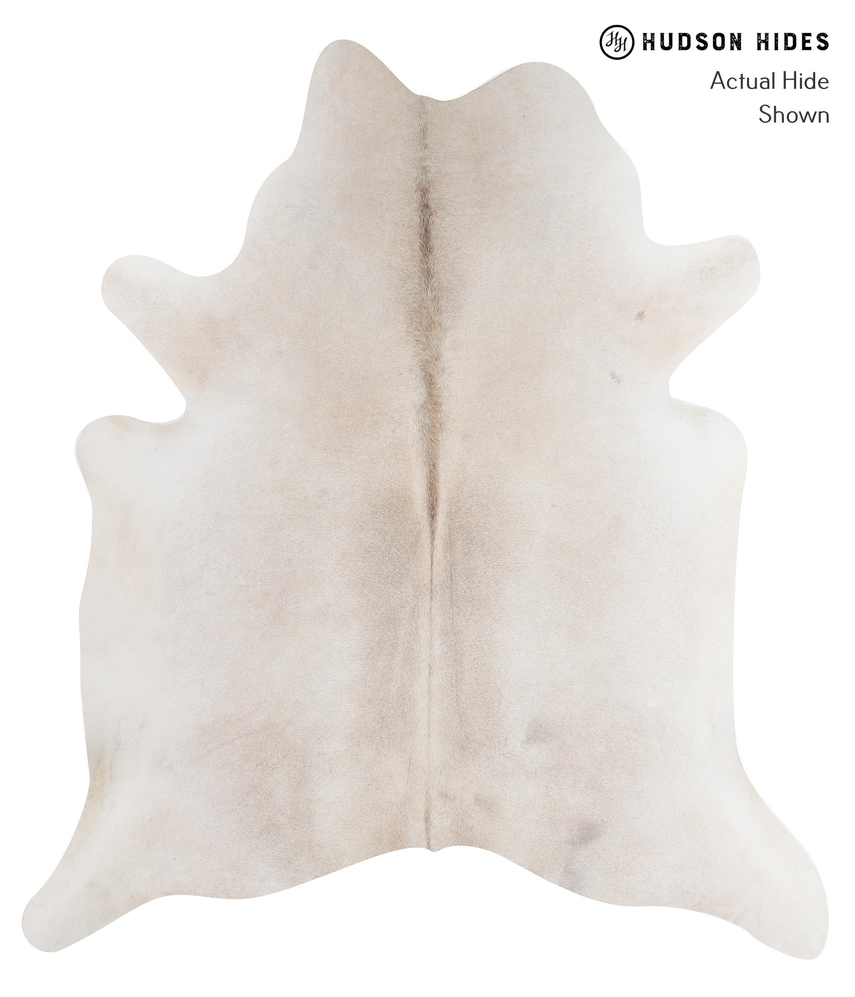 Ivory with Beige Cowhide Rug #A5589