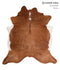 Medium Brindle XX-Large Brazilian Cowhide Rug 7'8