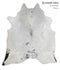 Salt and Pepper Black XX-Large Brazilian Cowhide Rug 8'0