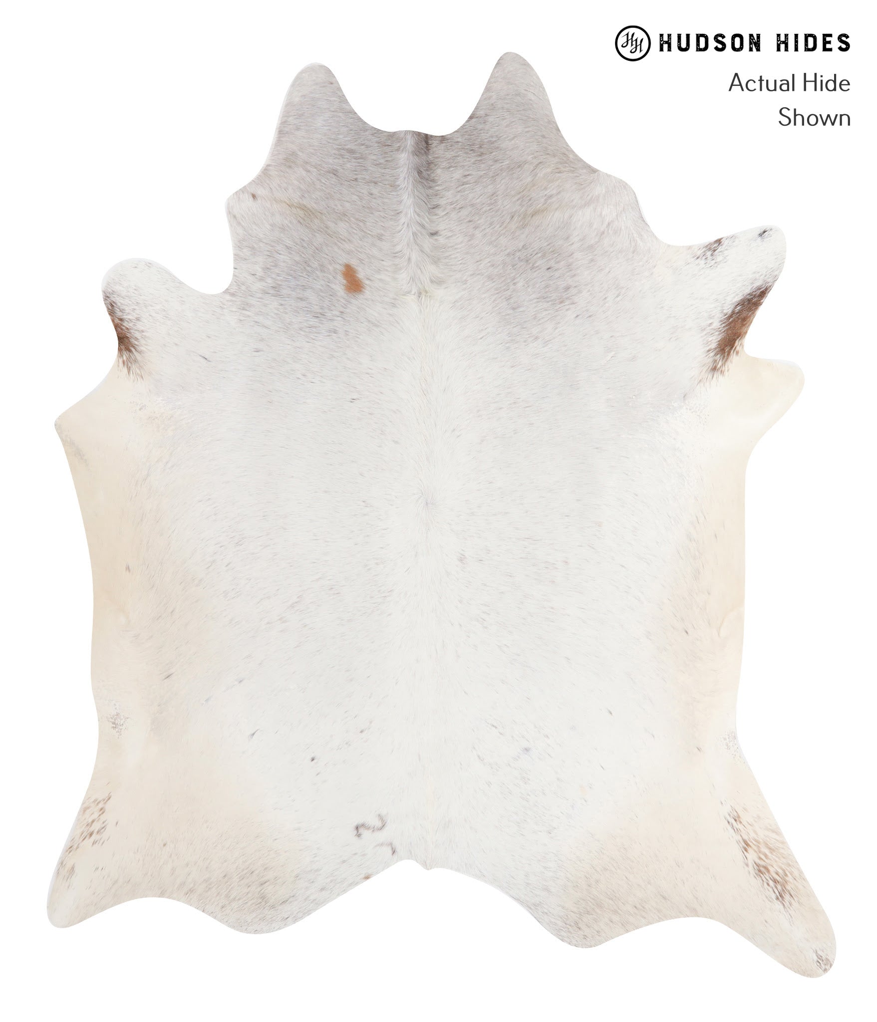 Salt and Pepper Brown Cowhide Rug #A6512