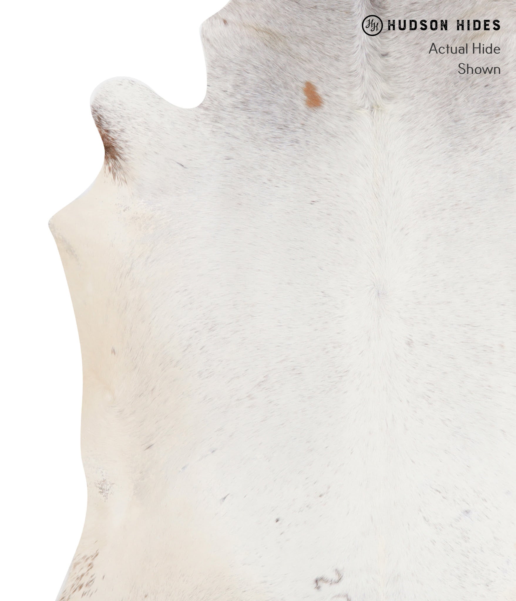 Salt and Pepper Brown Cowhide Rug #A6512