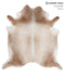 Light Caramel XX-Large Brazilian Cowhide Rug 7'5