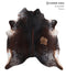 Salt and Pepper Brown X-Large Brazilian Cowhide Rug 6'9