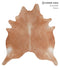 Solid Brown XX-Large Brazilian Cowhide Rug 8'3