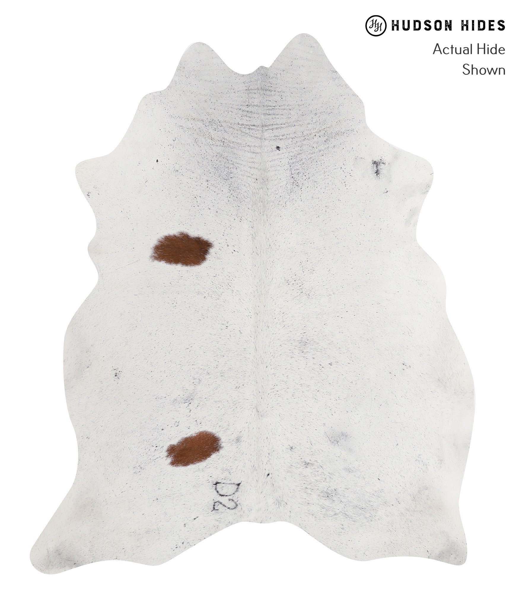 Salt and Pepper Brown Cowhide Rug #A7525