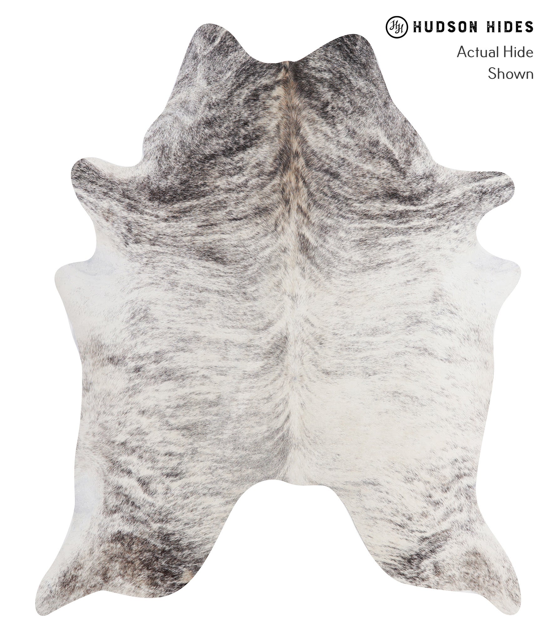 Grey Brindle Cowhide Rug #A7653