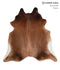 Warm Caramel X-Large Brazilian Cowhide Rug 6'11