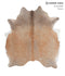 Light Caramel X-Large Brazilian Cowhide Rug 6'9