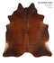 Warm Caramel X-Large Brazilian Cowhide Rug 7'4