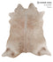 Taupe X-Large Brazilian Cowhide Rug 6'11