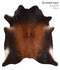 Warm Caramel X-Large Brazilian Cowhide Rug 7'4