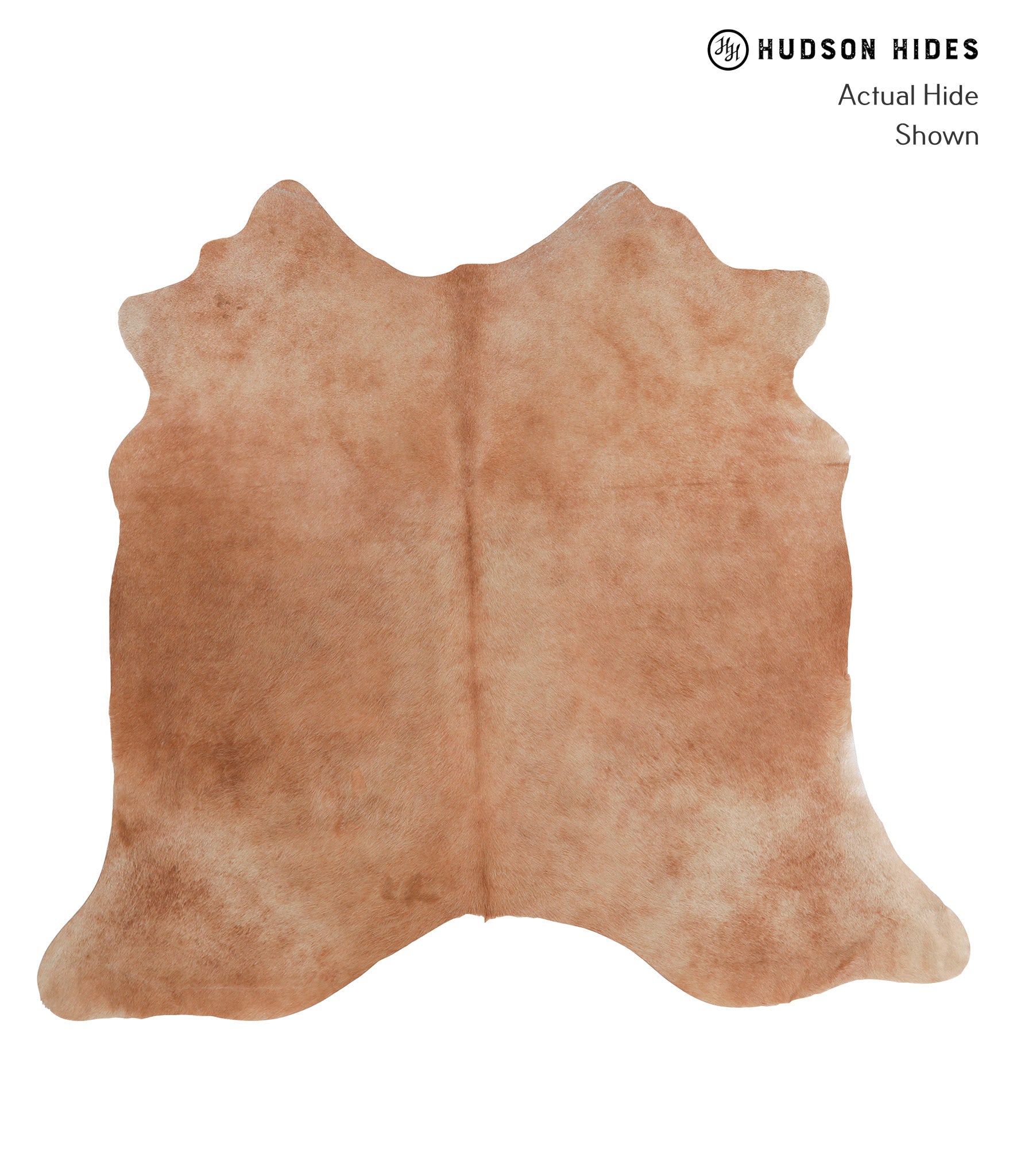 Solid Brown Cowhide Rug #A8254