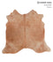 Solid Brown X-Large Brazilian Cowhide Rug 6'0